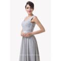 Grace Karin Off Shoulder Backless Sweetheart Chiffon Gray Longa Mãe do vestido de noiva do noivo CL6231-1